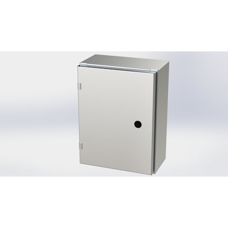 Saginaw Control & Engineering 1/4 Turn Latch Electrical Enclosures, 16 in H, 6 in D, 12 in W, NEMA 3R, 4, 4X, 12, 13 SCE-16EL1206SSLP